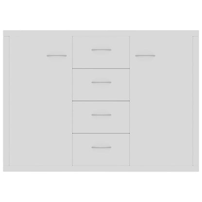 Credenza Bianca 88x30x65 cm in Legno Multistrato