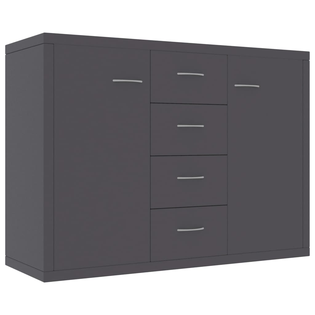 Credenza Grigia 88x30x65 cm in Legno Multistrato