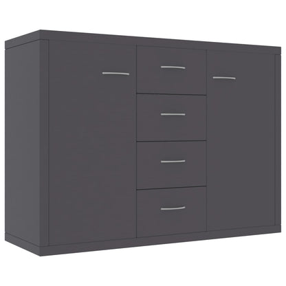 Credenza Grigia 88x30x65 cm in Legno Multistrato
