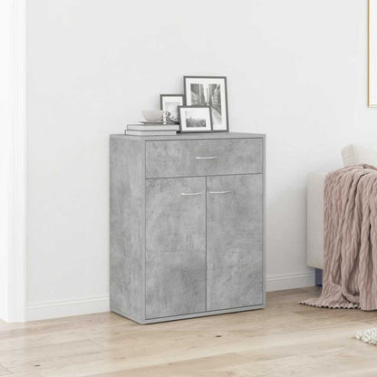 Credenza Grigio Cemento 60x30x75 cm in Legno Multistrato