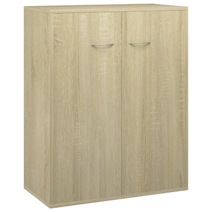 Credenza Rovere Sonoma 60x30x75 cm in Legno Multistrato