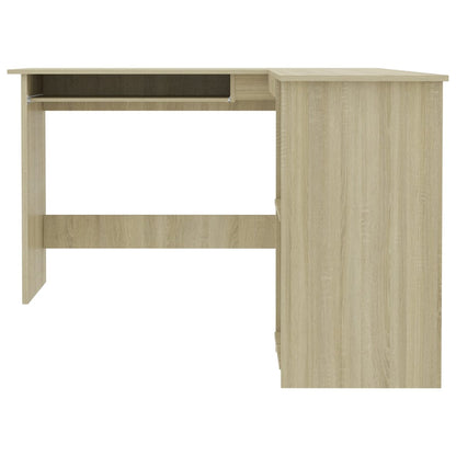 Scrivania Angolare a L Rovere Sonoma 120x140x75cm Multistrato