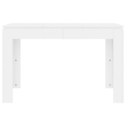 Tavolo da Pranzo Bianco 120x60x76 cm in Legno Multistrato