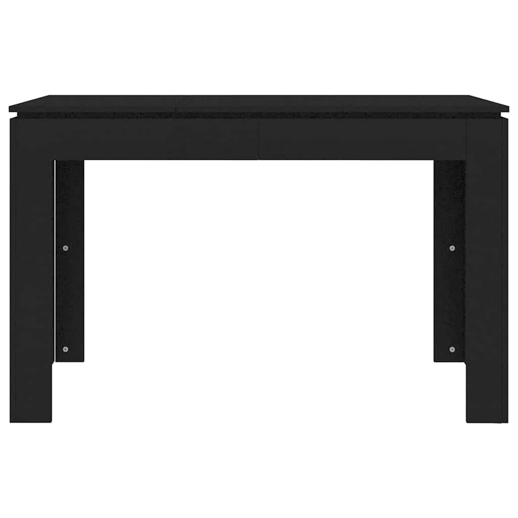 Tavolo da Pranzo Nero 120x60x76 cm in Legno Multistrato