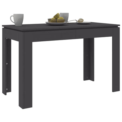 Tavolo da Pranzo Grigio 120x60x76 cm in Legno Multistrato