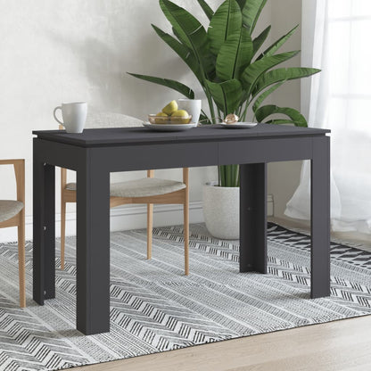 Tavolo da Pranzo Grigio 120x60x76 cm in Legno Multistrato