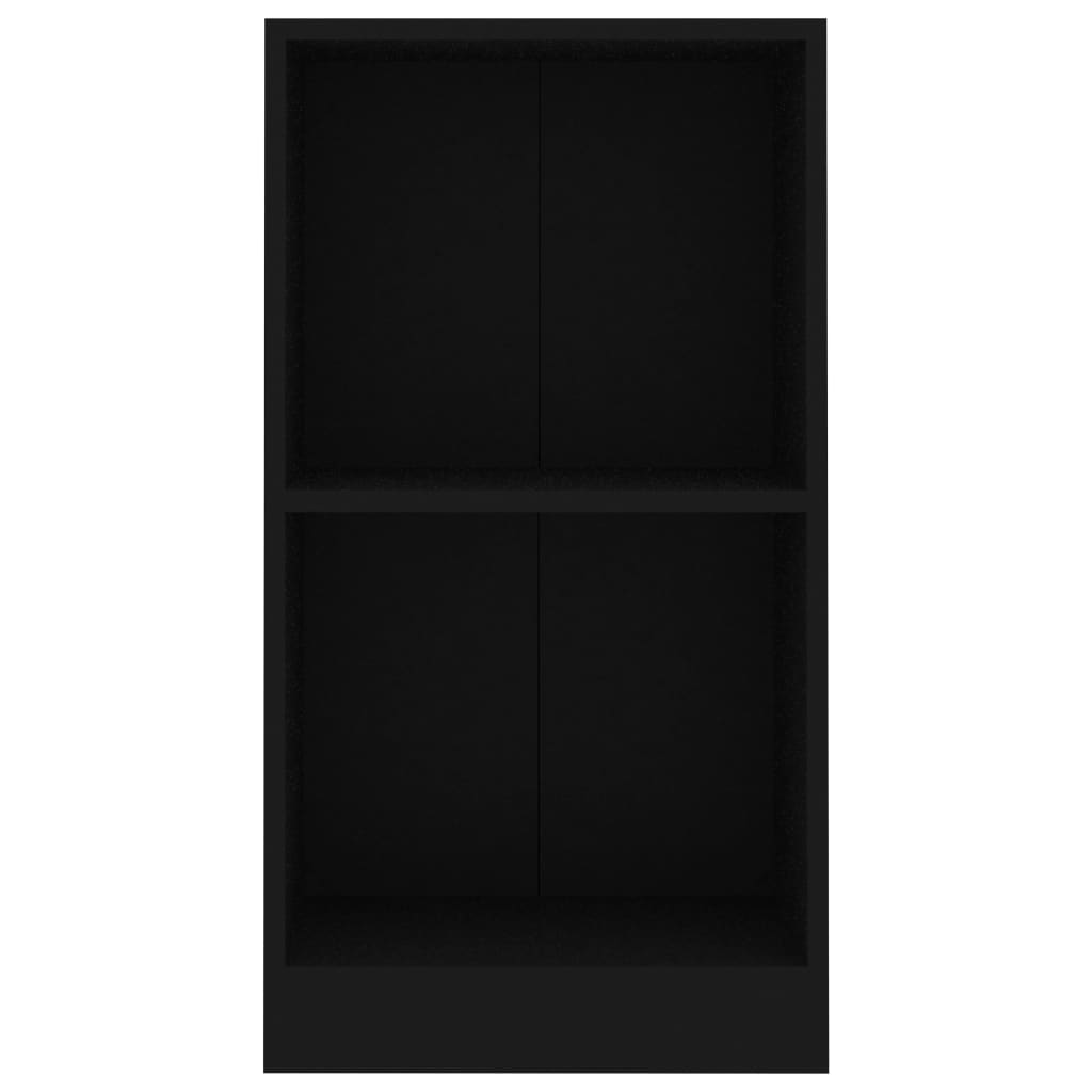 Libreria Nera 40x24x75 cm in Legno Multistrato