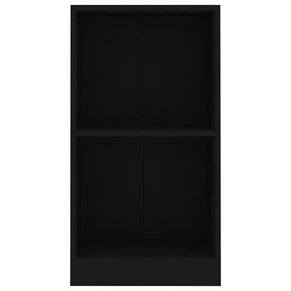 Libreria Nera 40x24x75 cm in Legno Multistrato