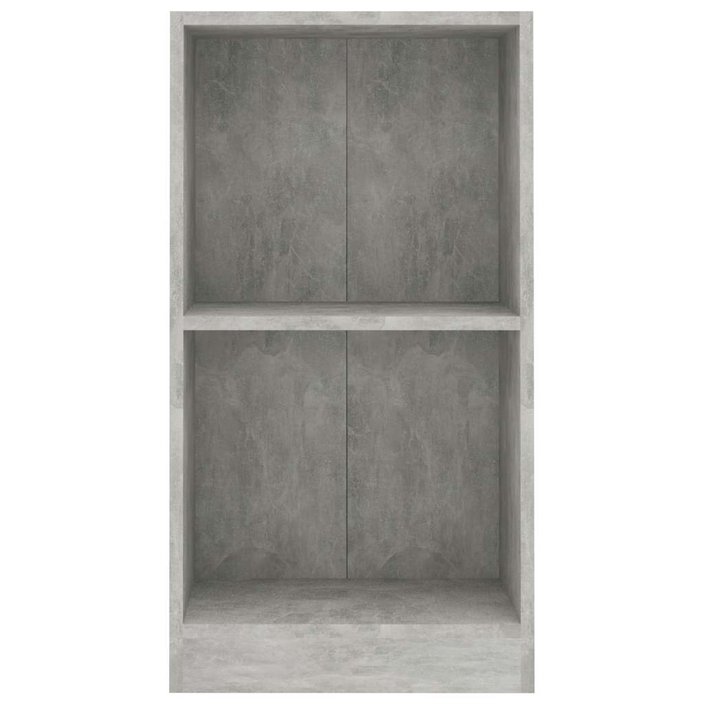 Libreria Grigio Cemento 40x24x75 cm in Legno Multistrato