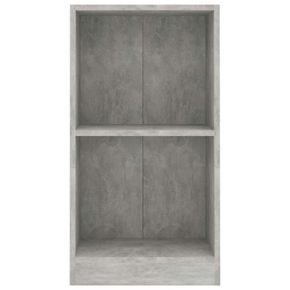 Libreria Grigio Cemento 40x24x75 cm in Legno Multistrato