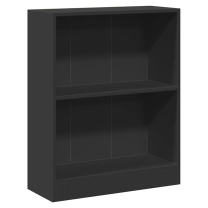 Libreria Nera 60x24x76 cm in Legno Multistrato