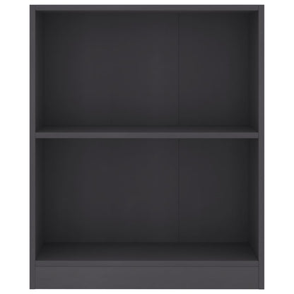 Libreria Grigia 60x24x76 cm in Legno Multistrato