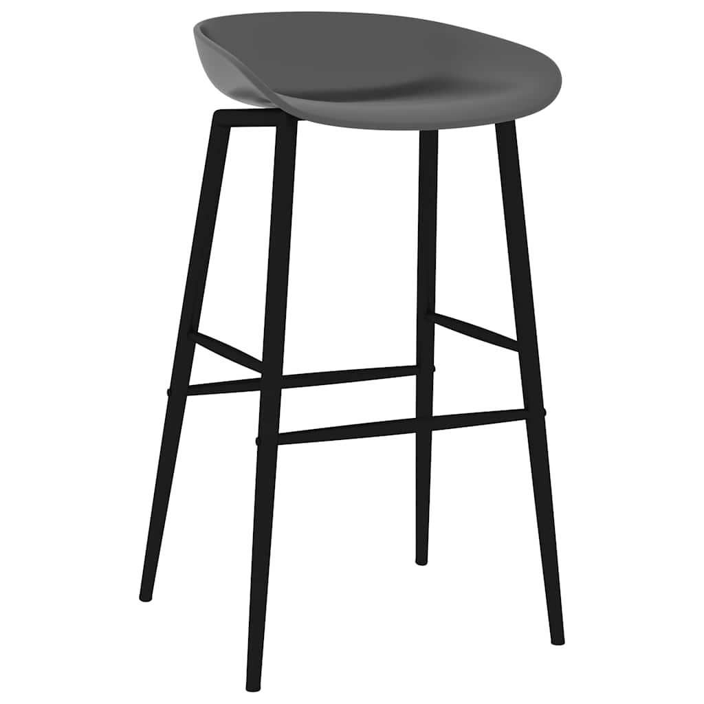 Sedie da Bar 4 pz Grigie