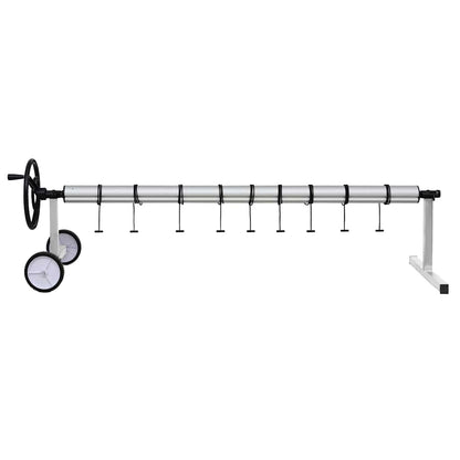 Rullo di Copertura per Piscina con Base in Acciaio Inox