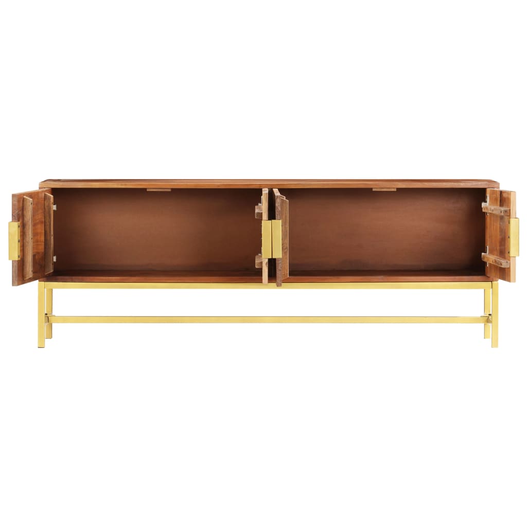 Mobile Porta TV 140x30x50 cm in Legno Massello d'Acacia