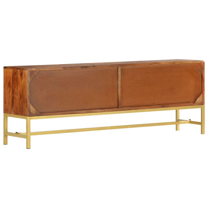 Mobile Porta TV 140x30x50 cm in Legno Massello d'Acacia