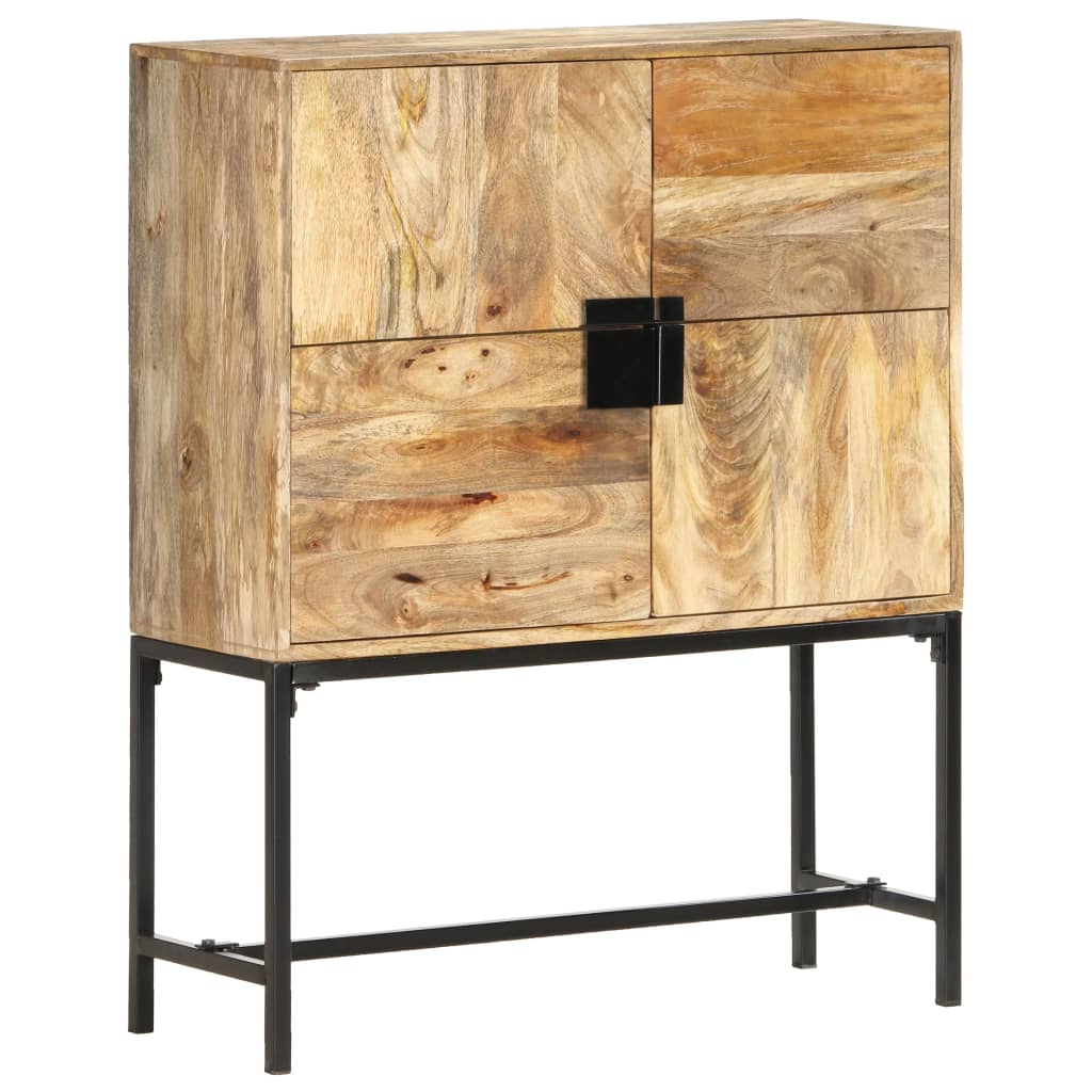 Credenza 80x30x100 cm in Legno Massello di Mango