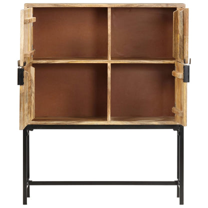 Credenza 80x30x100 cm in Legno Massello di Mango