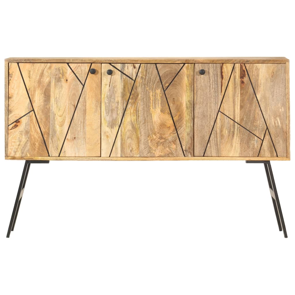 Credenza 118x30x75 cm in Legno Massello di Mango