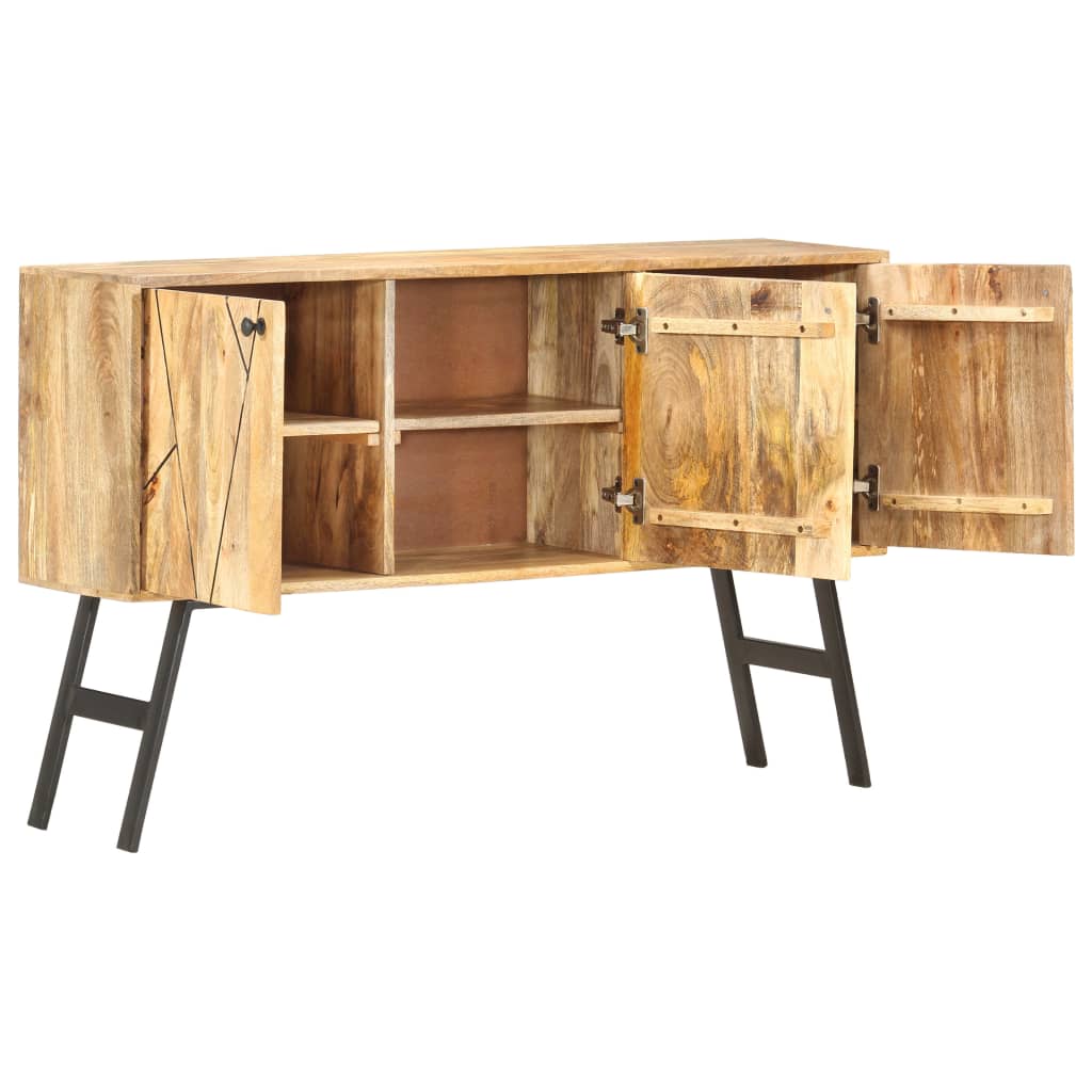 Credenza 118x30x75 cm in Legno Massello di Mango