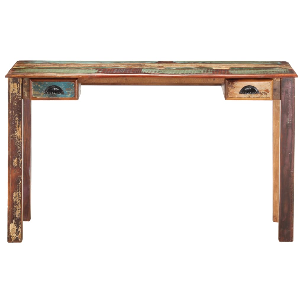 Scrivania 130x55x76 cm in Legno Massello di Recupero