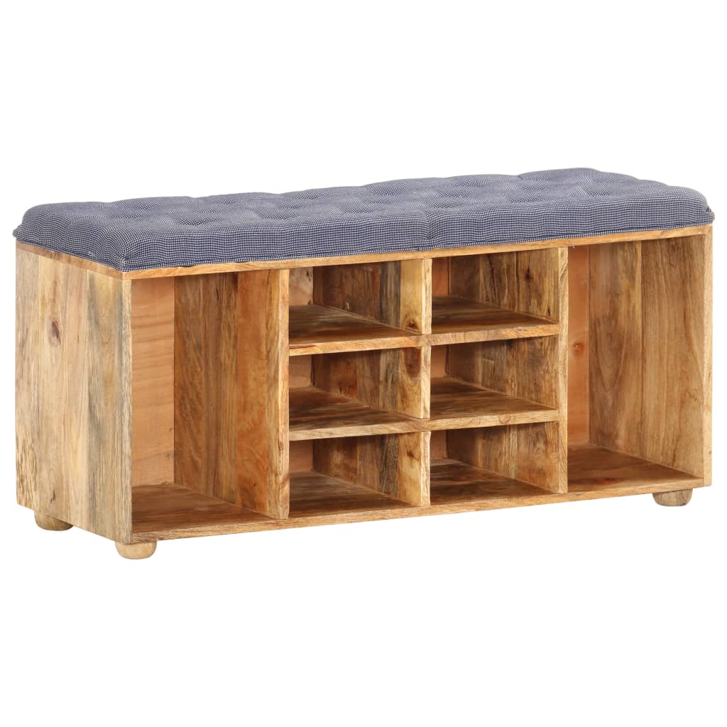 Panca da Ingresso 100x35x47 cm in Legno Massello di Mango
