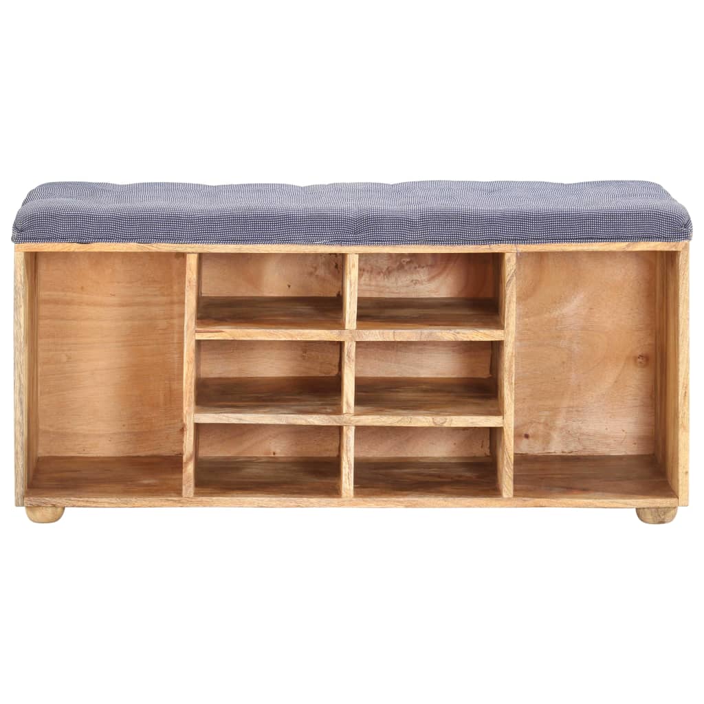 Panca da Ingresso 100x35x47 cm in Legno Massello di Mango