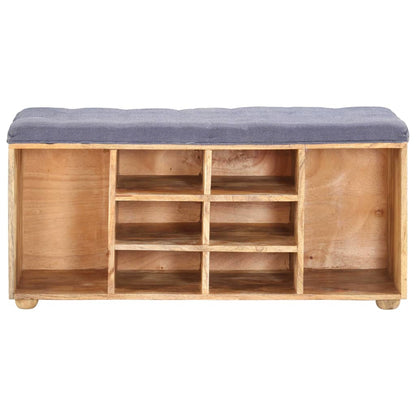 Panca da Ingresso 100x35x47 cm in Legno Massello di Mango