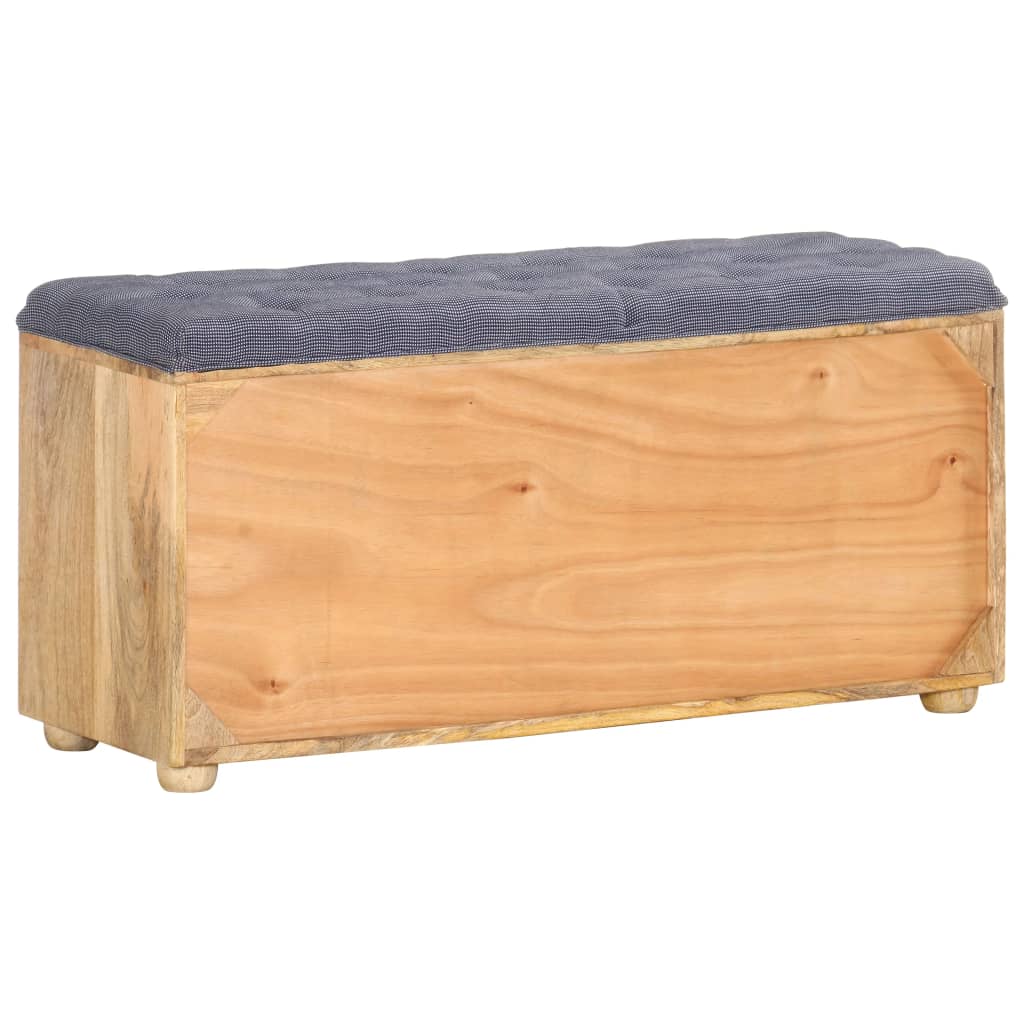 Panca da Ingresso 100x35x47 cm in Legno Massello di Mango