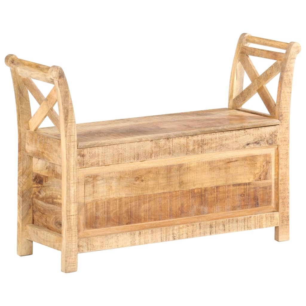Panca per Ingresso 103x33x72 cm in Legno Massello di Mango
