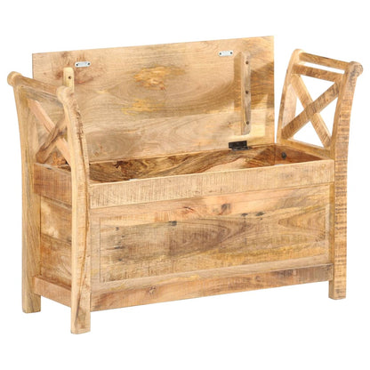 Panca per Ingresso 103x33x72 cm in Legno Massello di Mango