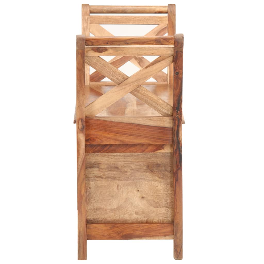 Panca 103x33x72 cm in Legno Massello di Acacia
