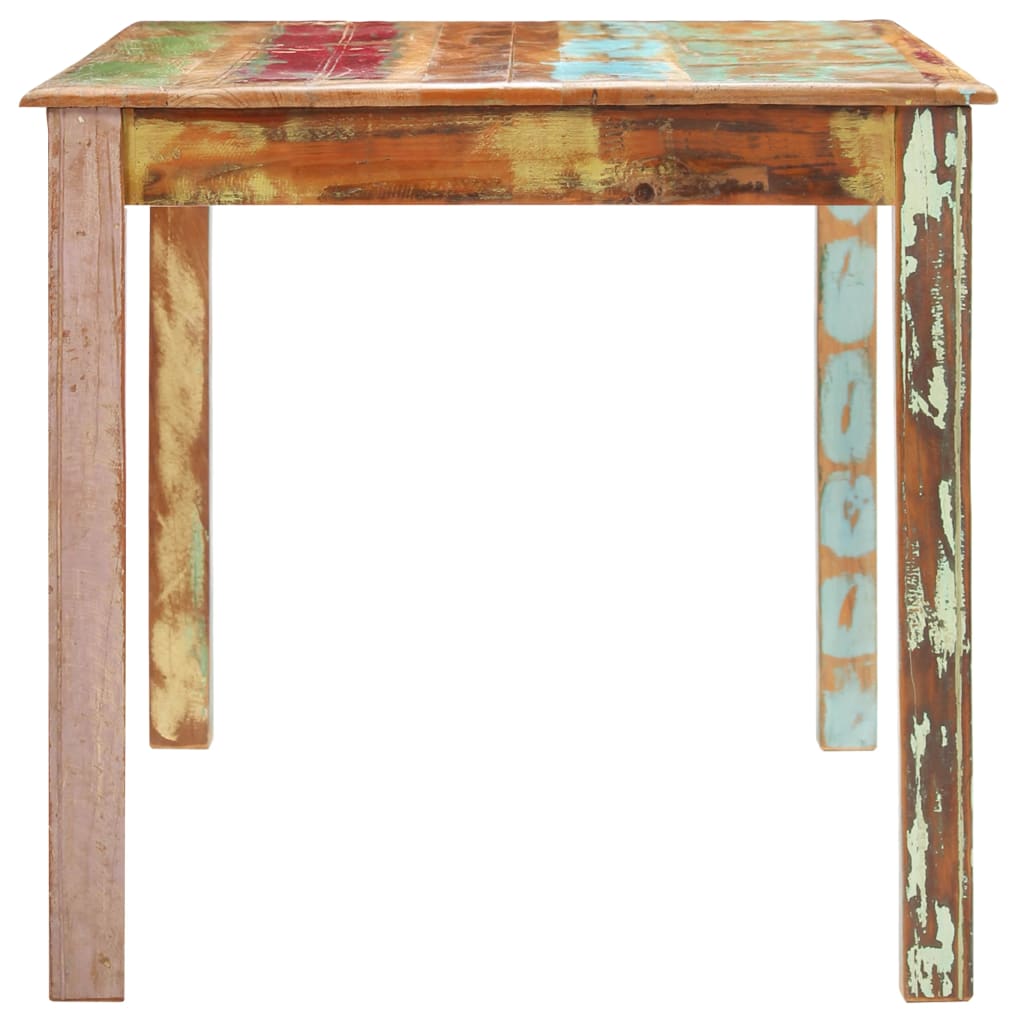 Tavolo da Pranzo in Legno Massello di Recupero 160x80x76 cm