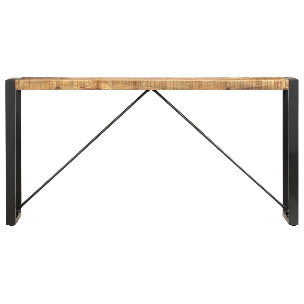 Tavolo Consolle 150x35x76 cm in Legno Massello di Mango