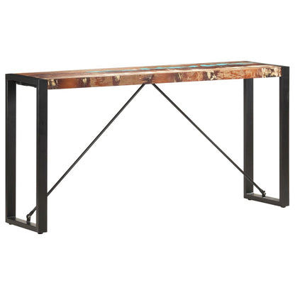 Tavolo Consolle 150x35x76 cm in Legno Massello di Recupero