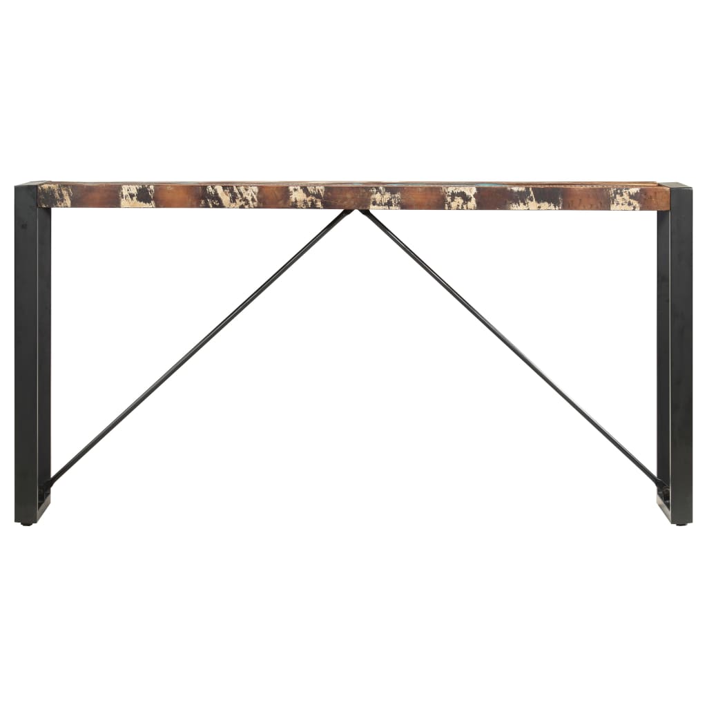 Tavolo Consolle 150x35x76 cm in Legno Massello di Recupero