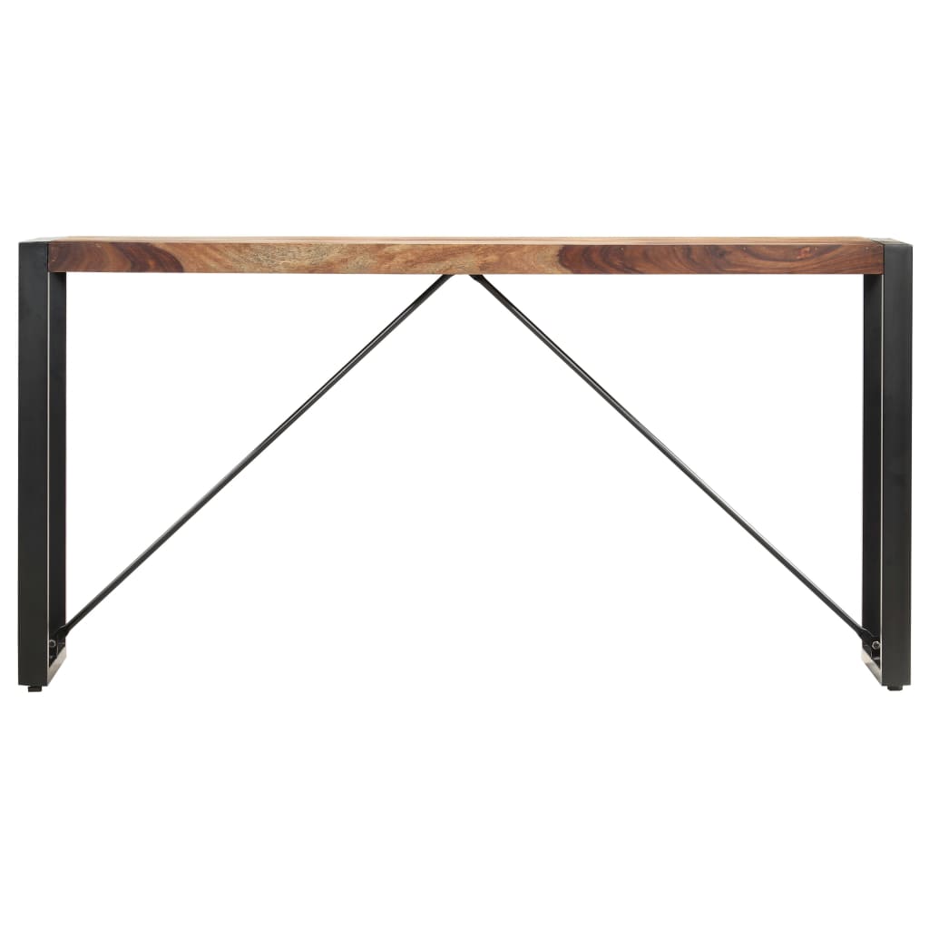 Tavolo Consolle 150x35x76 cm in Legno Massello di Sheesham