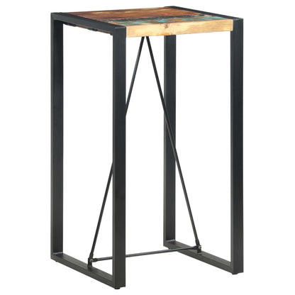 Tavolo da Bar 60x60x110 cm in Legno Massello di Recupero