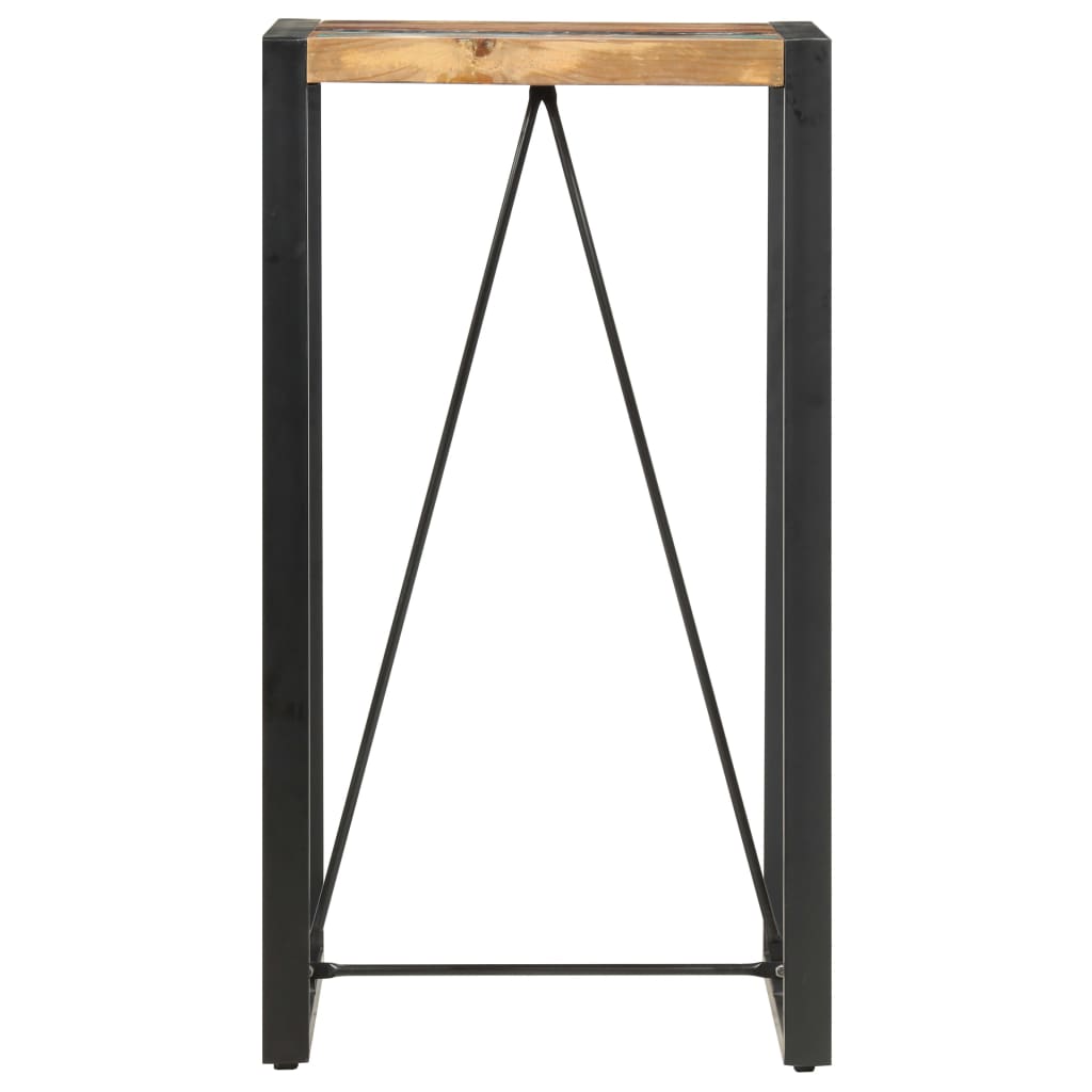 Tavolo da Bar 60x60x110 cm in Legno Massello di Recupero