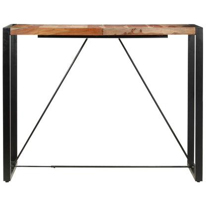 Tavolo da Bar 140x70x110cm in Legno Massello di Acacia