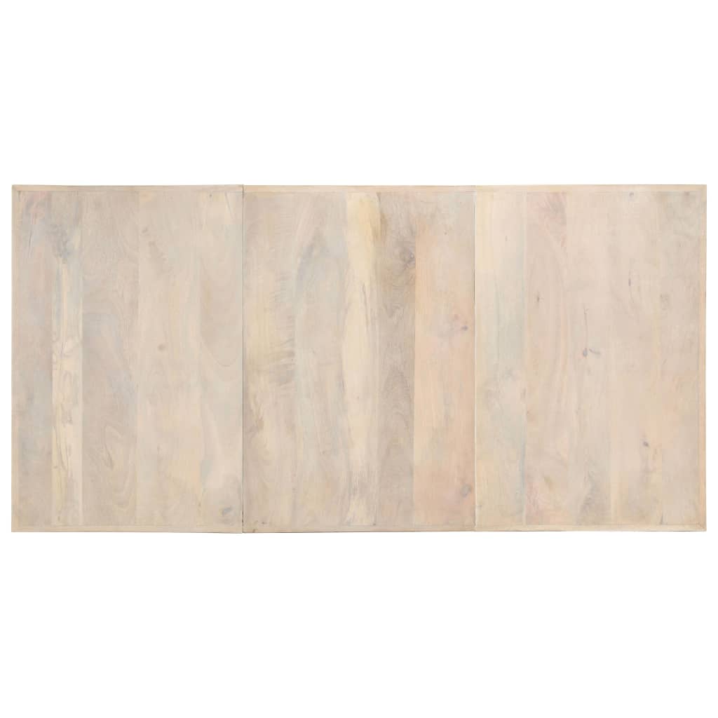 Tavolo da Pranzo 180x90x76 cm in Massello di Mango Sbiancato