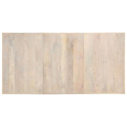 Tavolo da Pranzo 180x90x76 cm in Massello di Mango Sbiancato