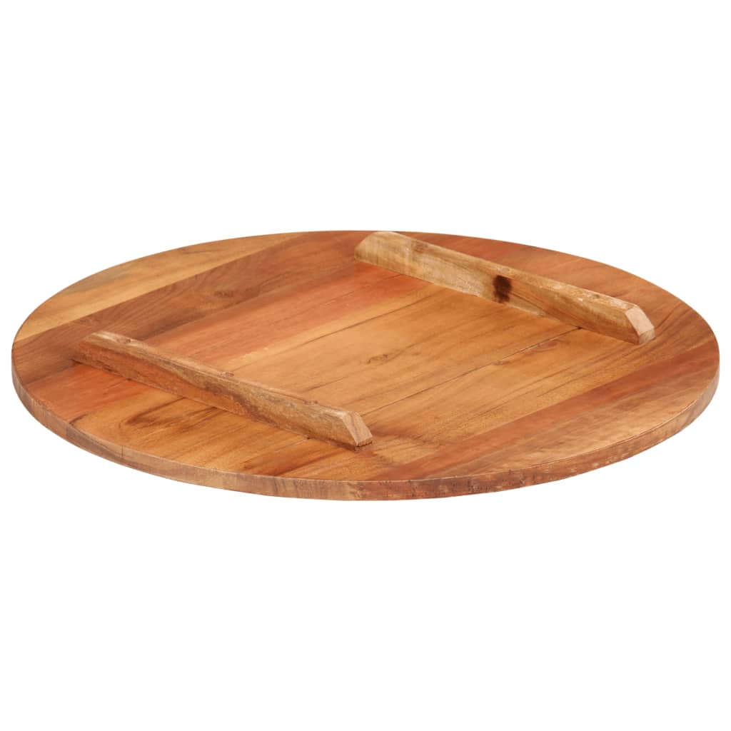 Piano Tavolo in Legno Massello di Acacia Rotondo 15-16 mm 40 cm