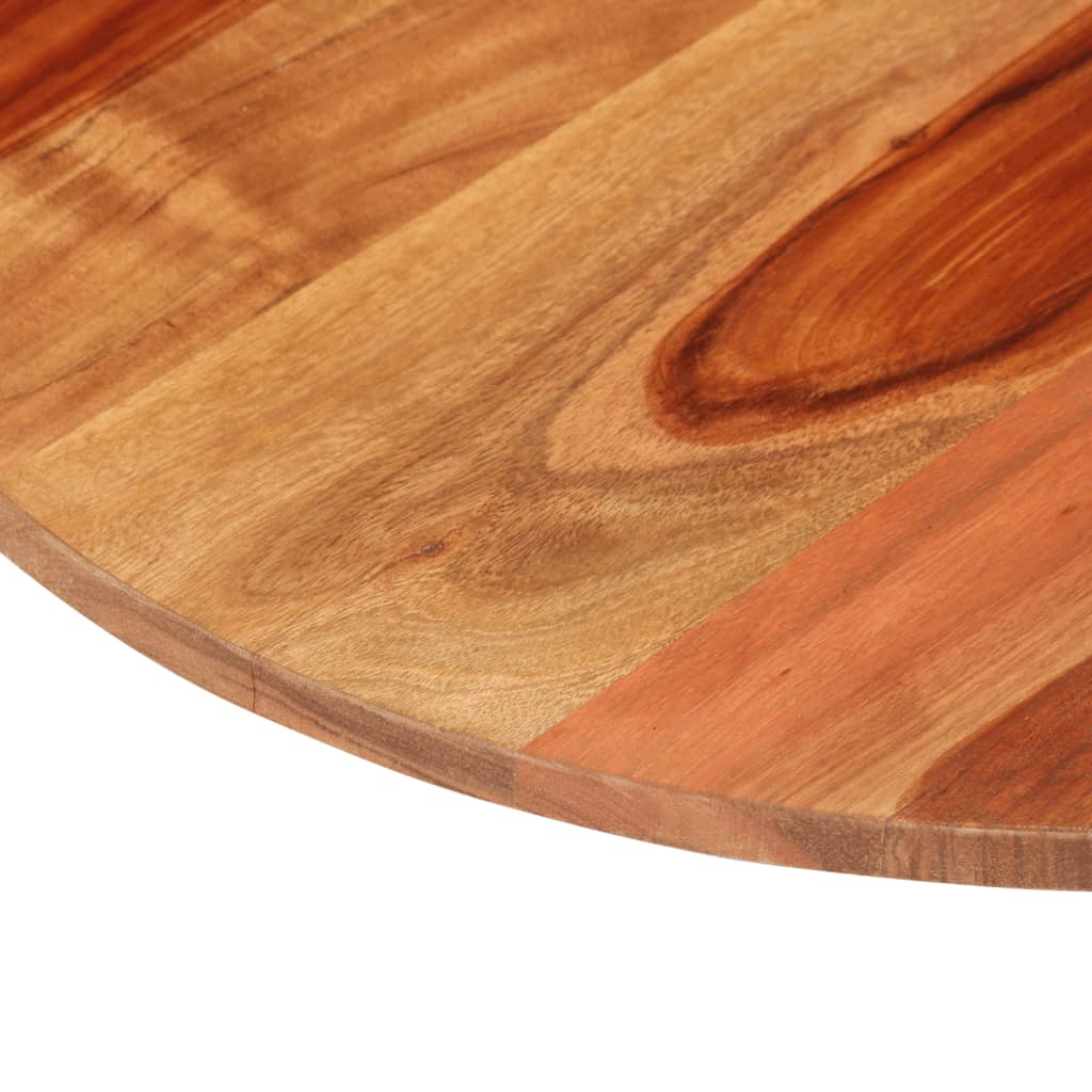 Piano Tavolo in Legno Massello di Acacia Rotondo 15-16 mm 40 cm