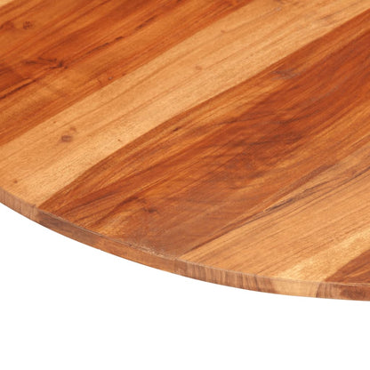 Piano Tavolo in Legno Massello di Acacia Rotondo 15-16 mm 80 cm