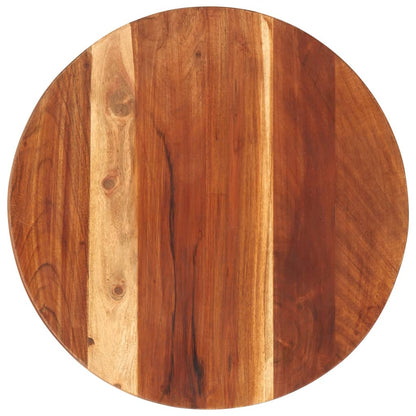 Piano Tavolo in Legno Massello di Acacia Rotondo 25-27 mm 40 cm