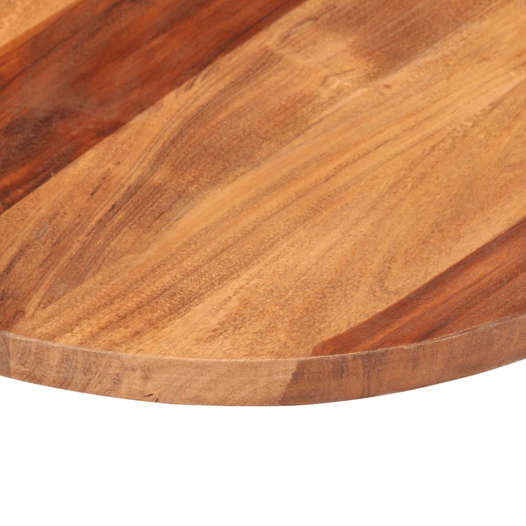 Piano Tavolo in Legno Massello di Acacia Rotondo 25-27 mm 40 cm