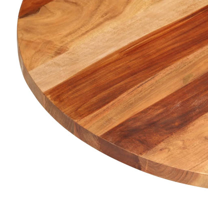 Piano Tavolo in Legno Massello di Acacia Rotondo 25-27 mm 70 cm