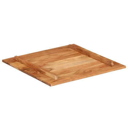 Piano Tavolo in Legno Massello di Acacia 15-16 mm 60x60 cm