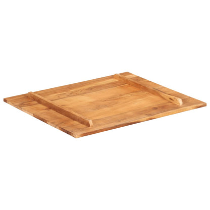 Piano Tavolo in Legno Massello di Acacia 15-16 mm 60x70 cm